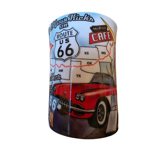 Route 66 Mug Get Your Kicks Cadillac Ranch Motorcycle Car Retro Design Coffee Te - Picture 13 of 16